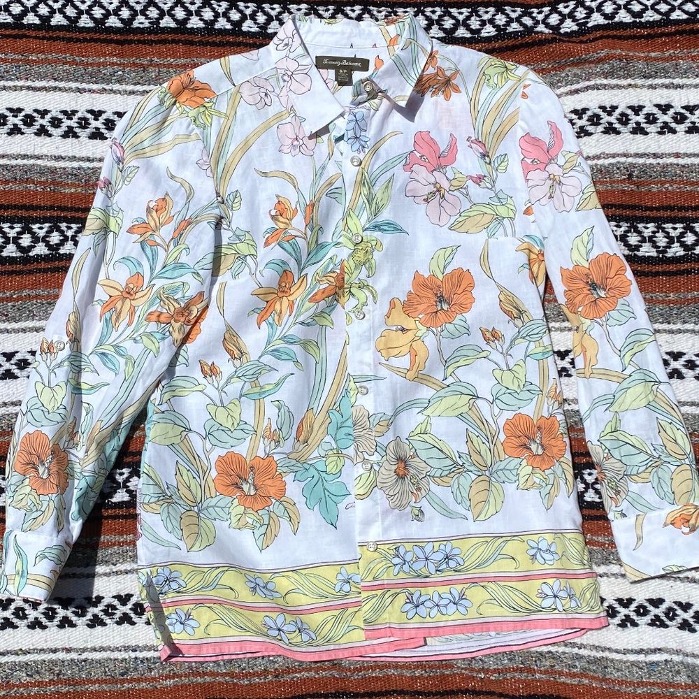 Tommy Bahama Floral Hawaiian Shirt